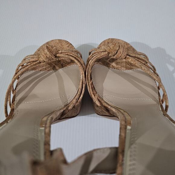 NEW Paige Candice Platform Womens Size 10 Cork Sandal Strappy Block High Heel - Picture 10 of 13